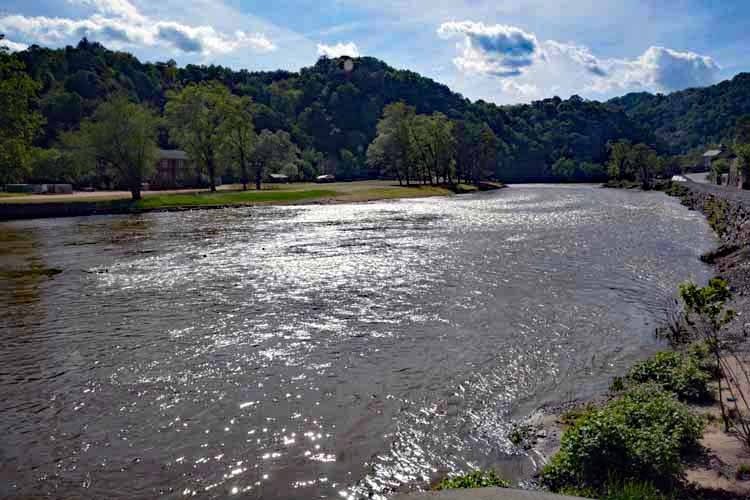 the river